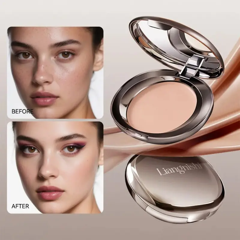 Velvet Concealer Foundation Cream, Matte Buildable Coverage & Oil Control, Hydrating Long-Lasting Makeup, Waterproof Sweatproof, Flawless Skin Finish