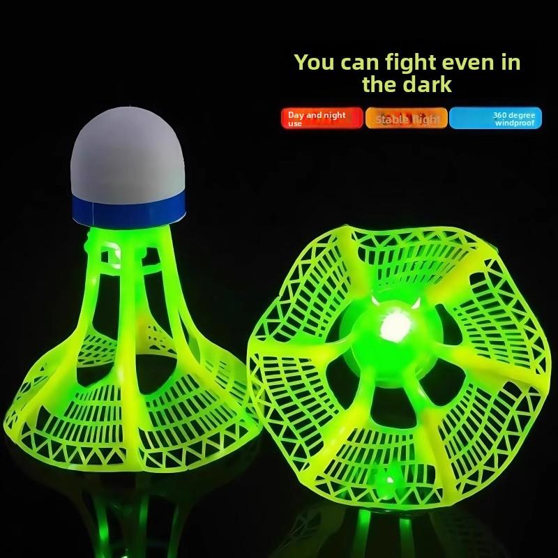 Badminton windproof training ball can't be broken, luminous high elasticity, windproof glow