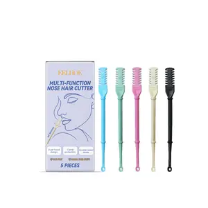 EELHOE Multi-Function Disposable Nose Hair Cutter, Dual Head Design Safe Nasal Hair Trimming Tool with Ear Pick, Portable Gentle Nose Cleaning Grooming Tool 5 Pieces,luxury,marshalls,creative