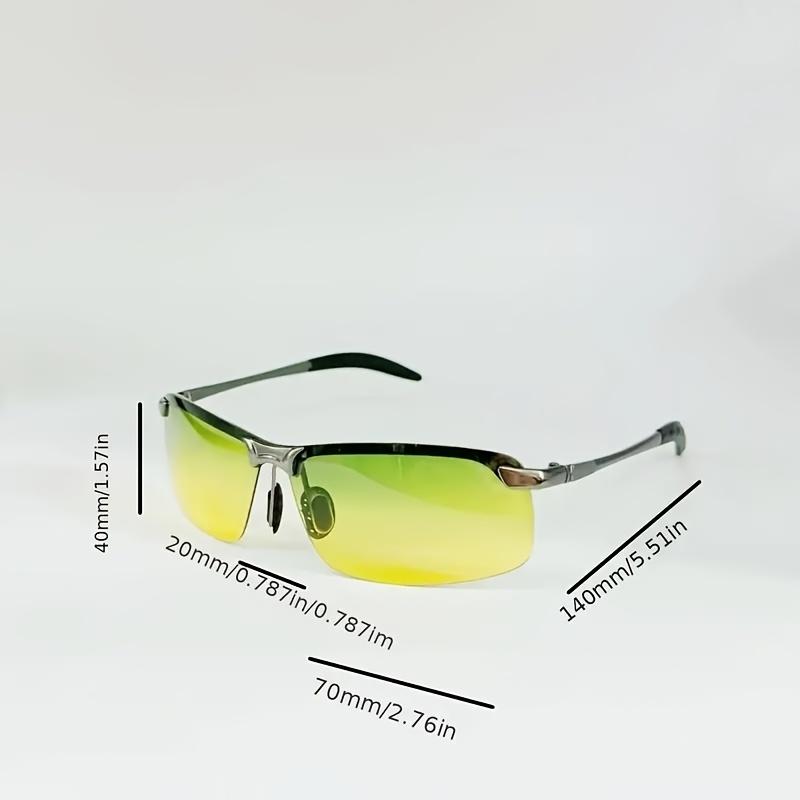 High-quality Polarized Night Vision Sunglasses for Men, Yellow Lenses, Day and Night Driving Glasses, HD Polarized Photochromic Sunglasses – UV400, Ultralight Safety Glasses, Suitable for Day and Night, Fishing, Outdoor Activities, Providing Polarized Pro