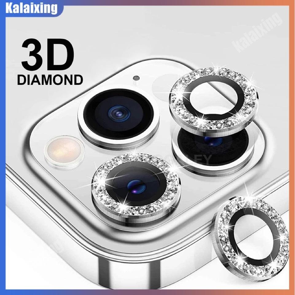 Bling metal ring camera lens protector for iPhone 15 14 13 12 11 pro Max mini rear camera lens cover metal protector ring phones casing protection dustproof flash Protective Smartphone lens  protectors