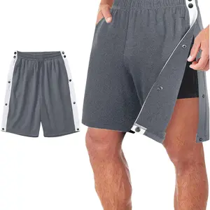 Tear Away Shorts for Men Post Surgery Adaptive Clothing Fully Open on Both Sides Snap