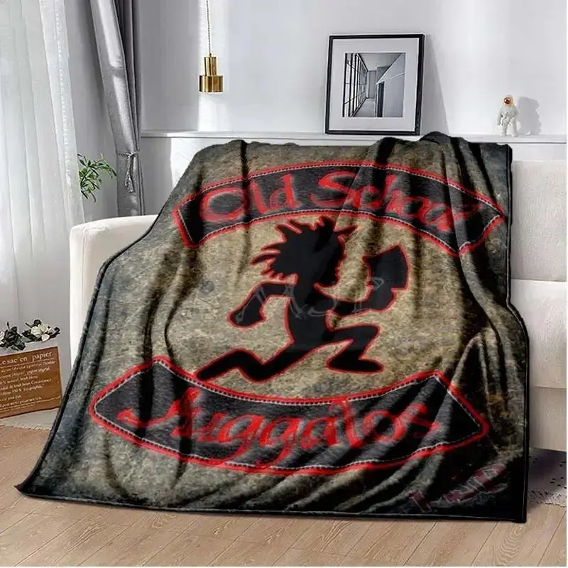 Insane Clown Posse ICP Juggalo Faygo Graphic Flannel Throw Blankets,Multi-Use As Bed Sheet Bath Towel Knee Nap Cover,All Season Bedding Set Bedding,Match Cooling Blankets Pillows Couch ForSofa Picnic Blanket Bed Accessories,Car Office Daily Hom Decor Gift
