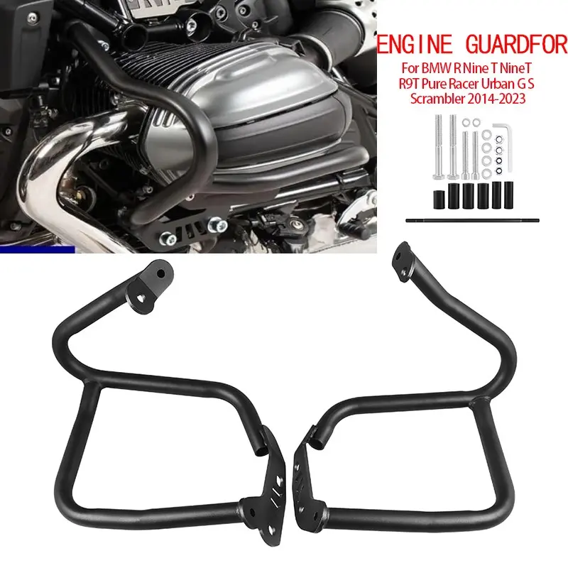 Bmw Rnine Tninet R9t Engine Guard Impact Bar, Motorcycle Frame Protector, Anti-Collision Bumper, 2014 Model, Pure Racer Urban Gs Scrambler