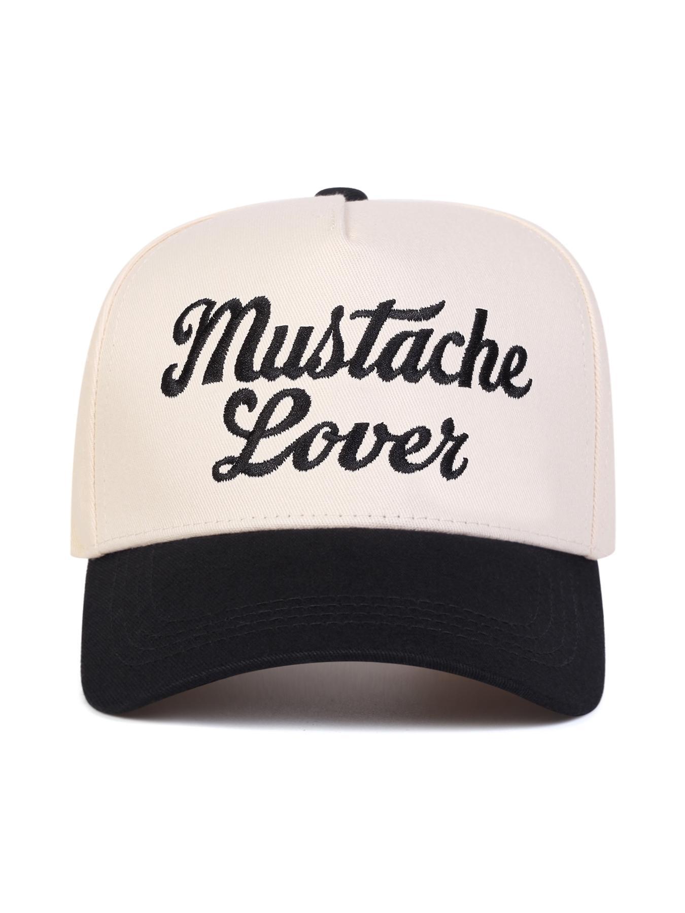 Unisex Mustache Lover Fun Five-Sided Baseball Cap, Adjustable Sun Protection Hat for Men & Women, Casual Spring & Fall Outdoor Travel