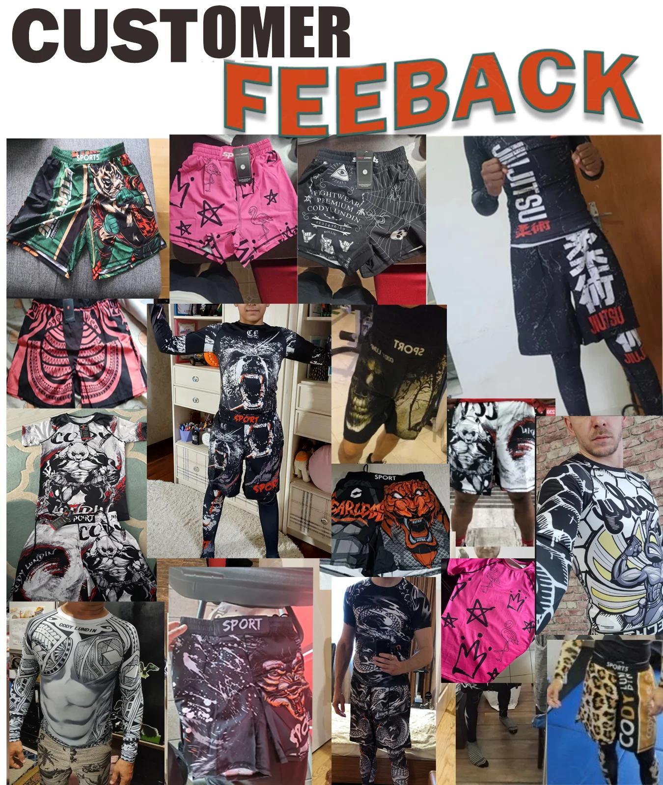 Cody Lundin Crossfit Men Fitness Running Shorts MMA Short With Printed Lightweight Grappling Combat Shorts For Boxing Weightlift