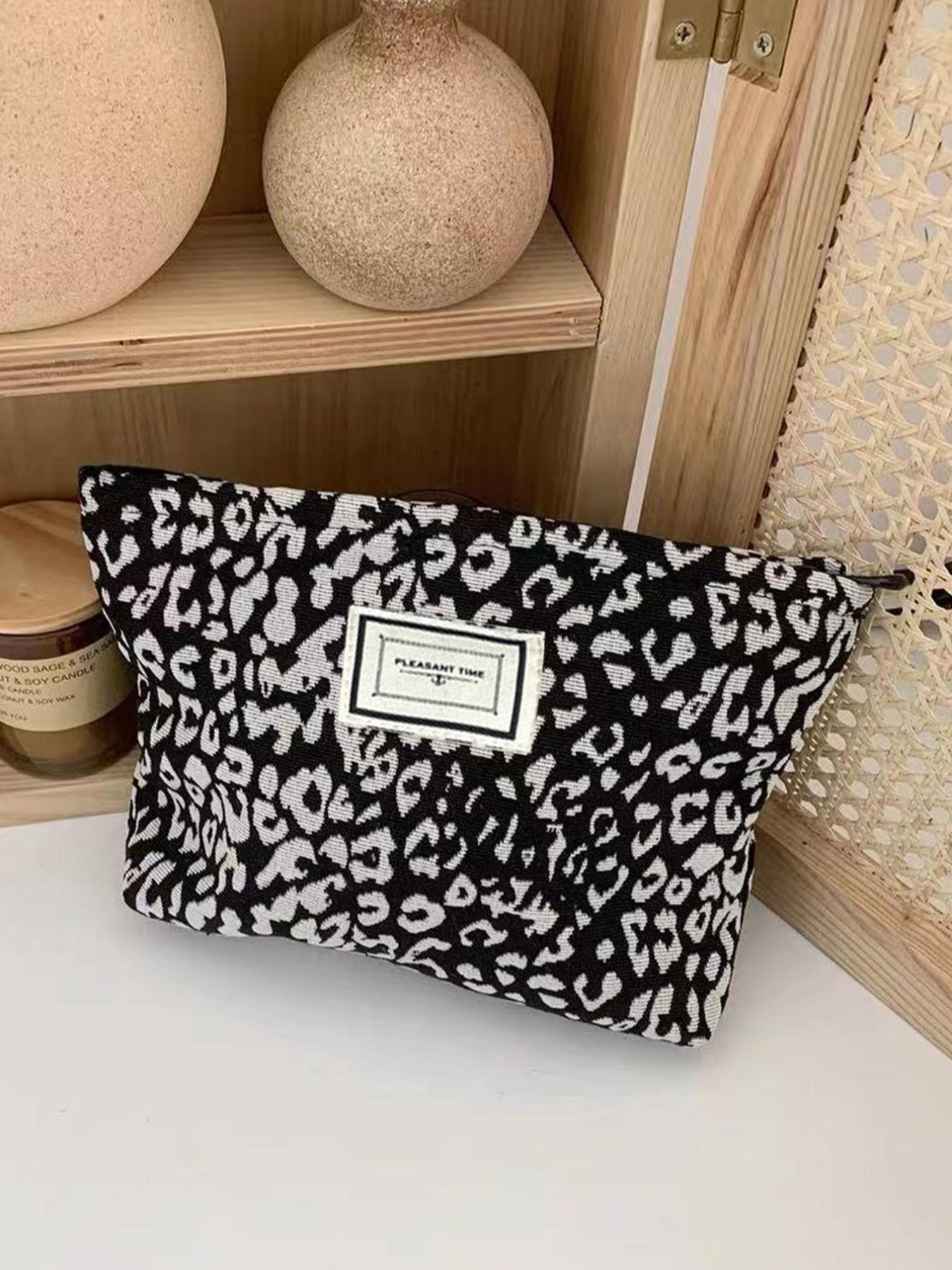 Floral Embroidery Makeup Bag, Large Capacity Cosmetic Storage Bag, Fashionable Travel Bag For Women, Zip