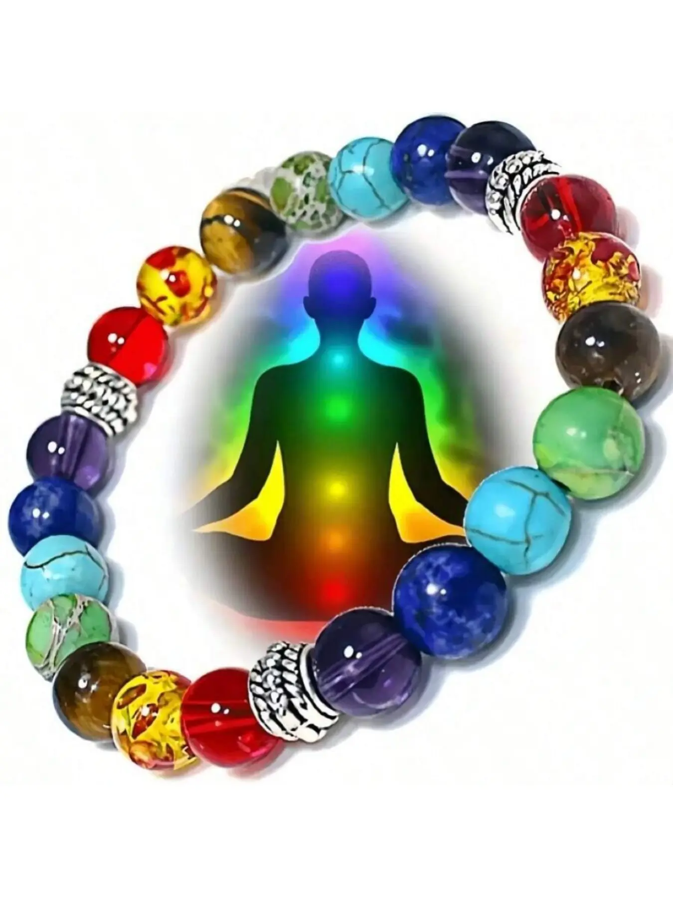Seven Chakra Crystal Bracelet, Balance Your Energy, Inner Alignment Jewelry, Essential Healing Accessory, Wearable Wellness Tool, Chakra Bracelets