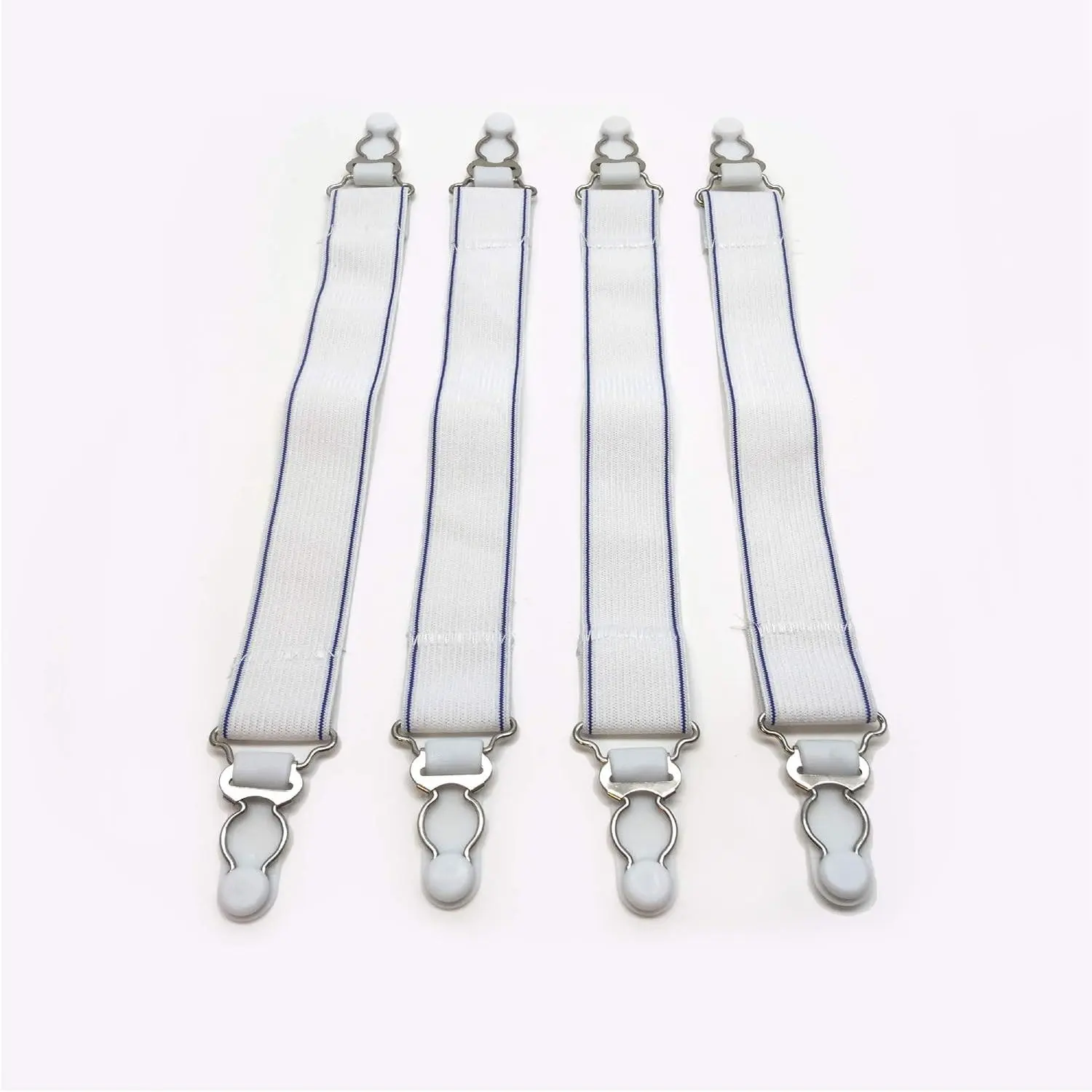 Bed Sheet Straps, For Use With  Fitted Sheet Sizes, 4-Pack