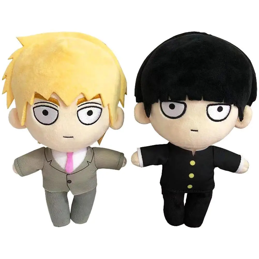 Mob Psycho 100 Anime Soft Stuffed Plush Toys - Reigen Arataka, Kageyama Shigeo Characters, Unisex Xmas Gifts for Anime Fans, Kids' Plush Pillows
