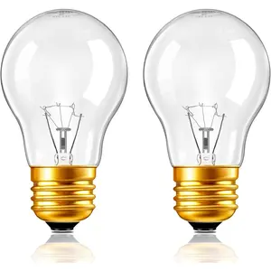 Oven Light Bulb A15 40W 120V Stove Light Bulbs Heat Resistant Appliance Bulb,Refrigerators Range Hood Stoves Microwaves Lava Lamp Replacement Bulb,E26 Medium Base 2700K Warm White Dimmable(Pack of 2)