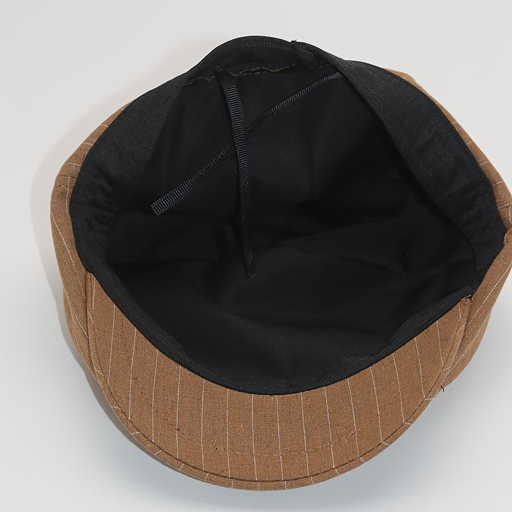 1pc 1pcs Unisex Breathable Linen Newsboy & Driver Cap - Adjustable Strap, Lightweight Petition Cap Suitable for Easter, Weddings, Office & Formal Events