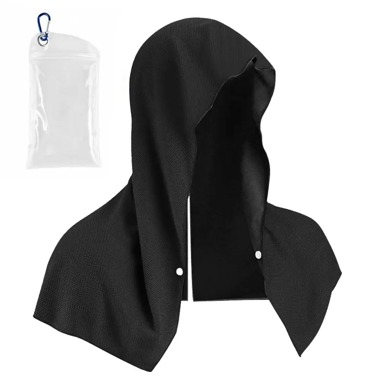 BIGWIG Hoodie Towels, Instant Cooling Towels for Neck and Face, UPF 50 Sun Protection, Ice Towel for Hot Weather, Head Towel for Sports, Camping, Cycling & More Activities