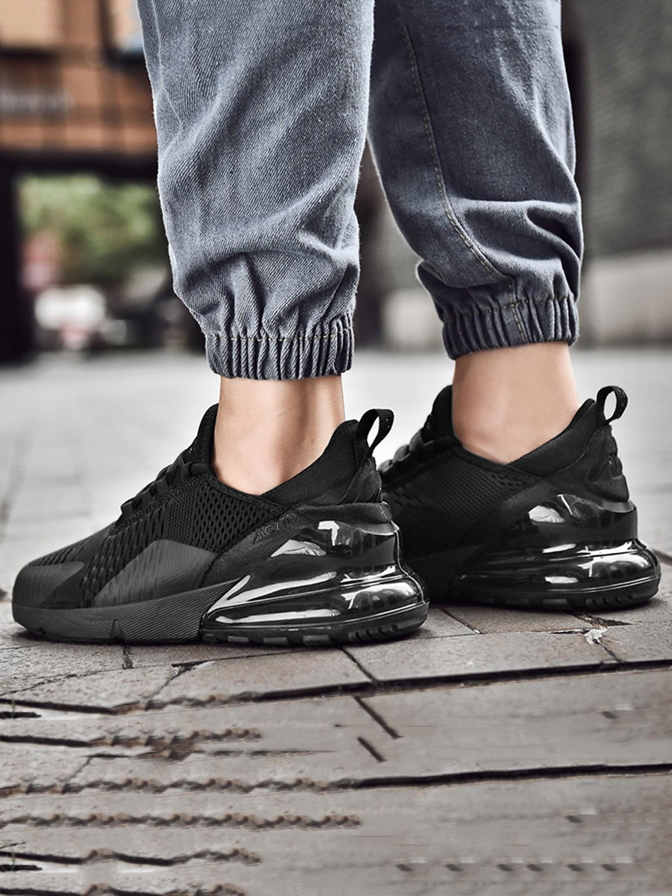 Men's 270 Air Cushion Running Sneakers, Breathable Mesh Upper, Shock-Absorbing Sole, Athletic Gym Shoes for American Athletes & Sneakerheads