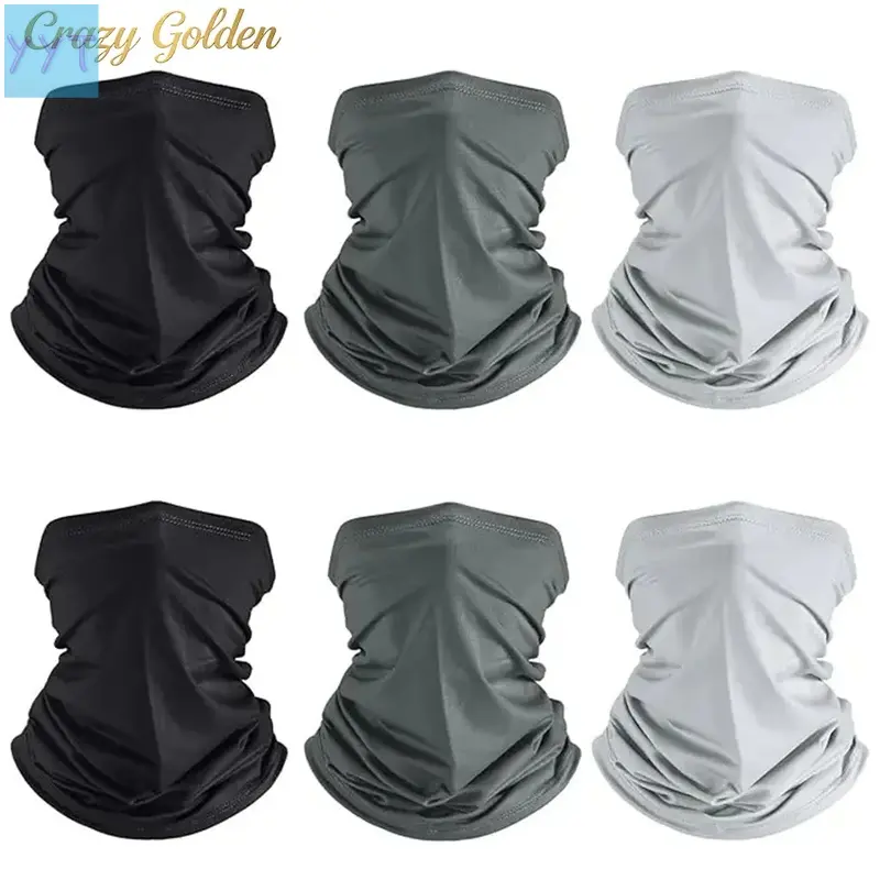 YYT1  6 Pack Men'S Scarf, Sun Protection Face Mask, Cooling Neck Gaiter, Balaclava, Breathable Neck Snood, Face Mask 2026 New Model Men'S Ski, Breathable Sun & Proof Hijab, Windproof Head Scarf, Suitable Or Skiing Fishing Hiking Camping Cycling