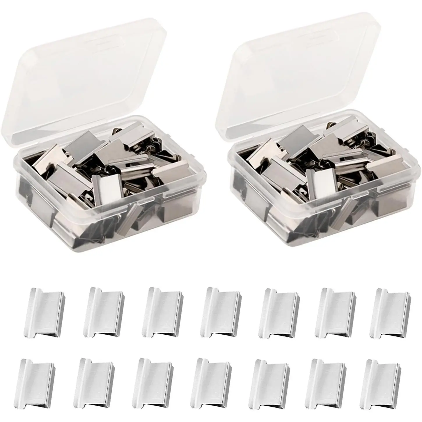 100 count Colorful Binder Clips, Work with Clam Clip Dispensers,40 Sheet Capacity for   Packaging, Fixing Loose Leaf Pape School Desk Office
