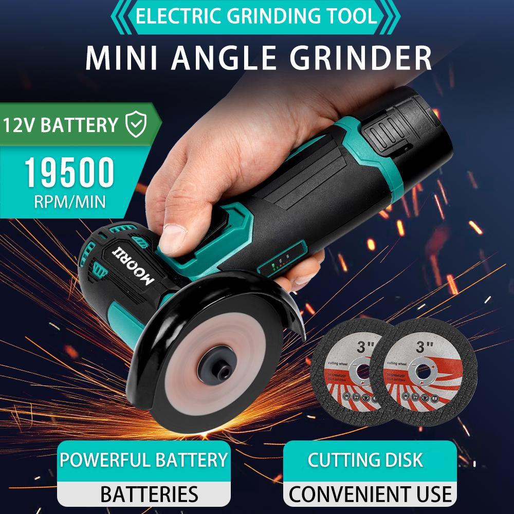 12V Mini Angle Grinder, 1 Set Multi-purpose Rechargeable Grinding Tool, Polishing Grinding Machine for Cutting, Diamond Cordless Power Tools, Tools and Gadgets