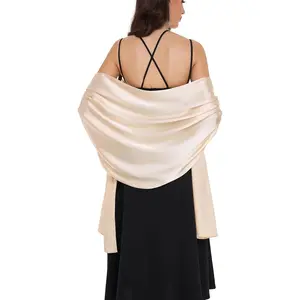 Shawls and Wraps for Evening Dresses Satin Shawl Wraps for Women Wedding Formal Shawl