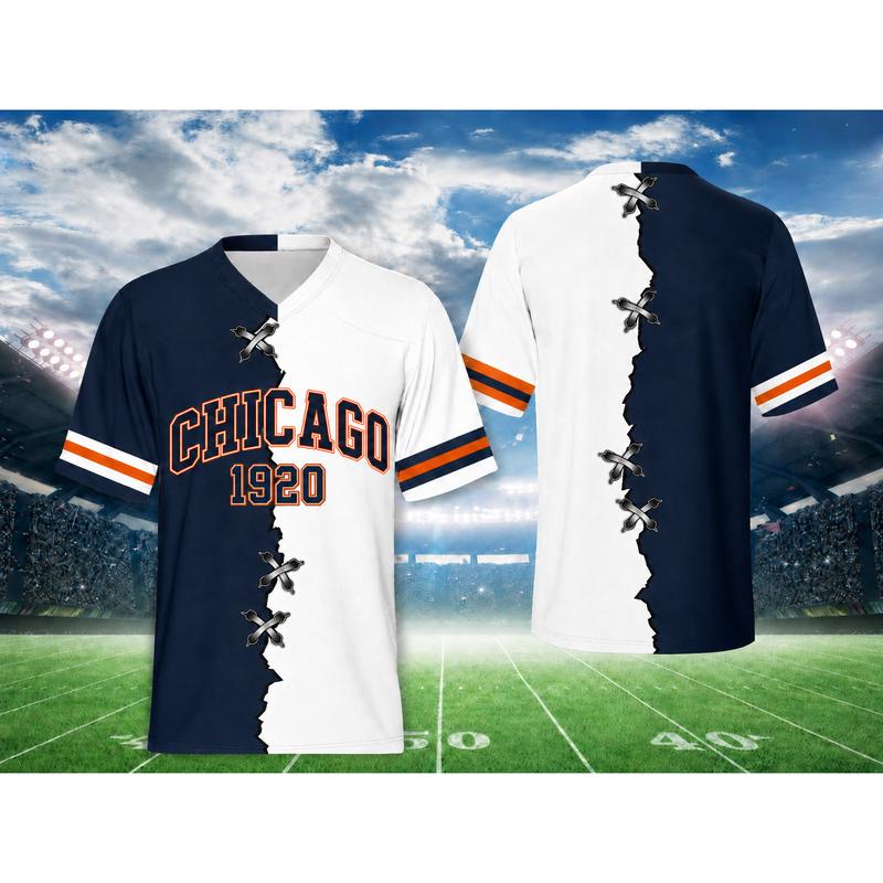 Unisex Quick-Drying V-Neck Short-Sleeve Apparel Jersey - Sporty Fan Top for Football Team Game Day, City Pride Athlete Gift#FootballFanGift#VintageFootball