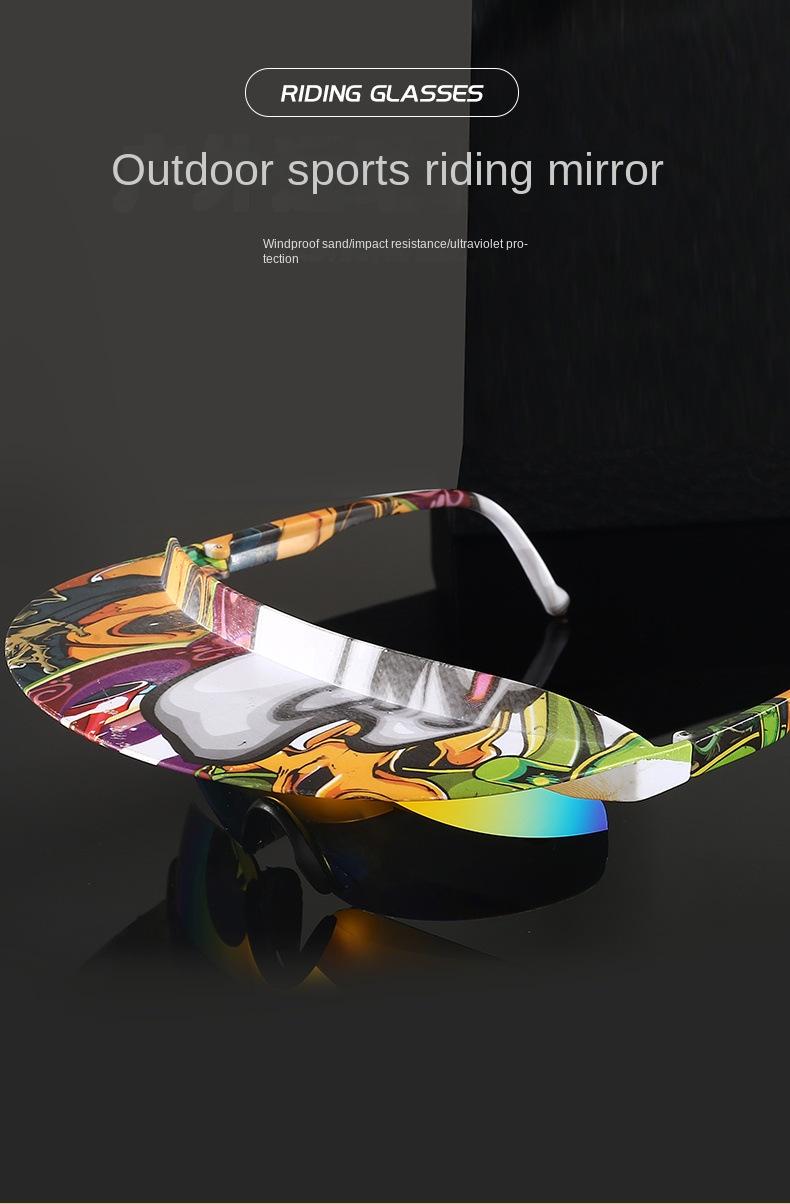 Large-frame cycling glasses, brimmed sports glasses, UV400, unisex sports glasses, colorful hat sunglasses, brimmed sunglasses, protective glasses, sunshade glasses