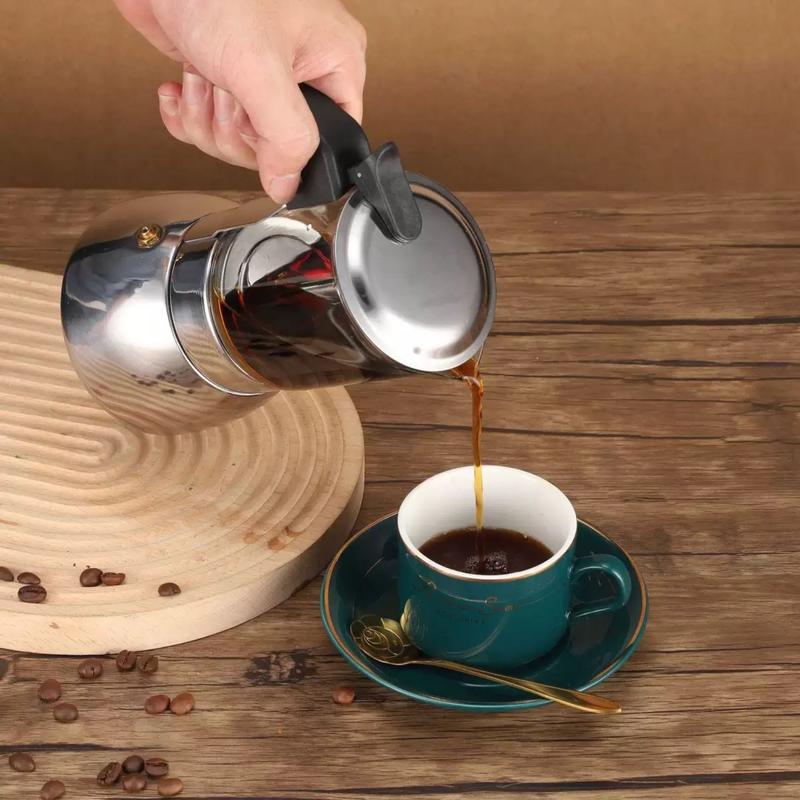 Coffee Pot, Clear Modern Coffee Pot, Glass High Temperature Resistant, Home Multifunctional Portable Hand Brewing, for Home Office Dormitory Use Coffee Pot, Clear Modern Coffee Pot, Glass High Temperature Resistant, Home Multifunctional Portable Hand Brewing, for Home Office Dormitory Use