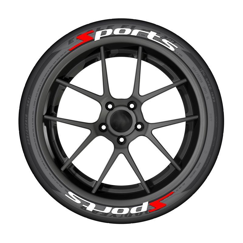 Car Wheel Hub Sticker for 4 Tires, PVC Waterproof & Durable Letter Car Tire Decorative Accessories Sticker, Car Exterior Accessories, Car Tire Decal, Universal Car Sticker