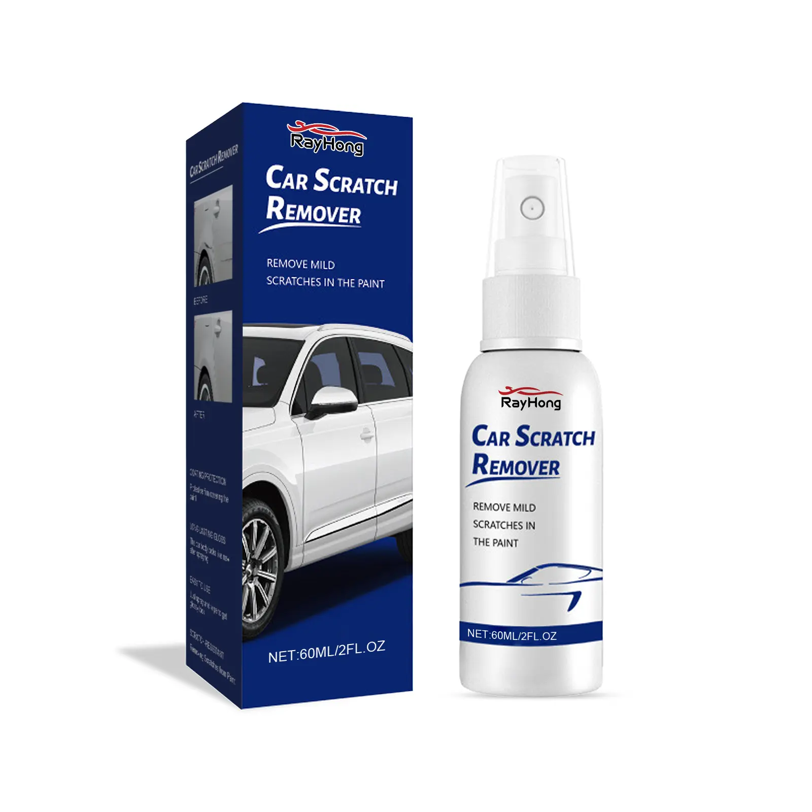 Rayhong Car Scratch Care Spray, Car Paint Surface Scratch Mirror Brightening, Cleaning And Care Coating Agent
