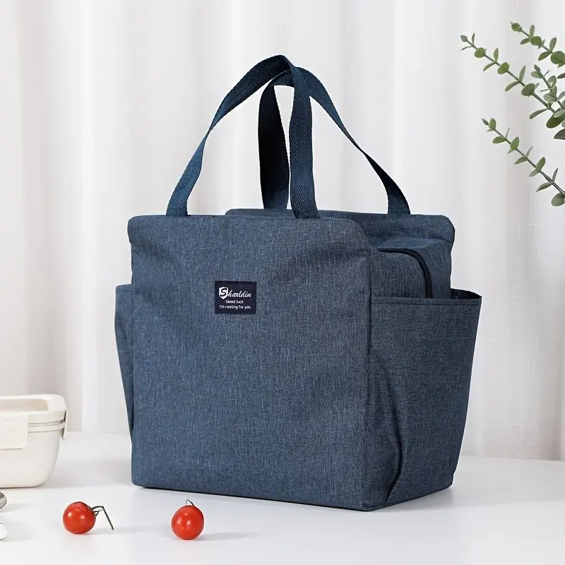 Outdoor Large Capacity Handbag, Insulated Lunch Bag, Portable Thermal Pouch, 47cm*23cm, Ideal for Hiking & Picnics, Durable Design