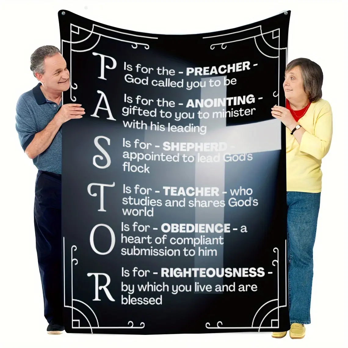 Gift for Religious Lovers Blanket Pastor Blanket Soft Flannel Sofa Blanket TV Blanket Gift Blanket