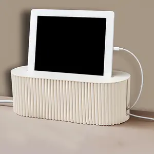 1pc Cable Management Box, Cord Organizer Box, Cable Organizer Box, Organizer Box for Power Strips, Surge Protectors, Chargers, Adapters, TV Cables, Computer Cables, Power Cables Hider Box for Home and Office