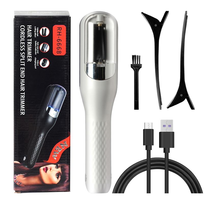USB Rechargeable Multi-Functional Hair Split End Trimmer, Portable Electric Hair Clipper for Home Use, Built-in Battery for Easy Charging
