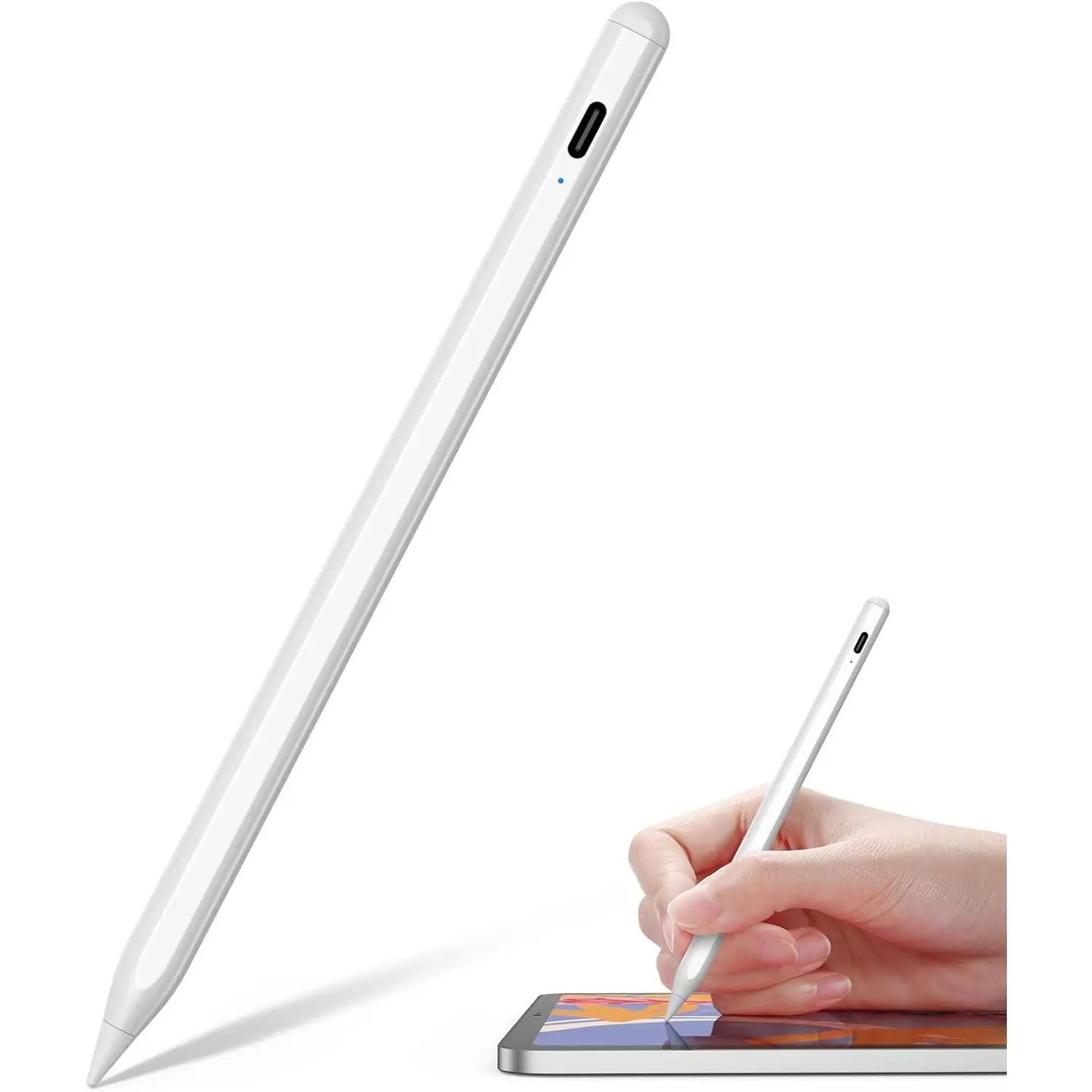 Stylus Pen for iPad 2018-2024 -  for  iPad Pencil with Palm Rejection, , Tilt Sensitivity, Work for iPad Pro 11"/12.9", iPad mini 5/6, iPad Air 3/4/5, iPad 6/7/8/9/10