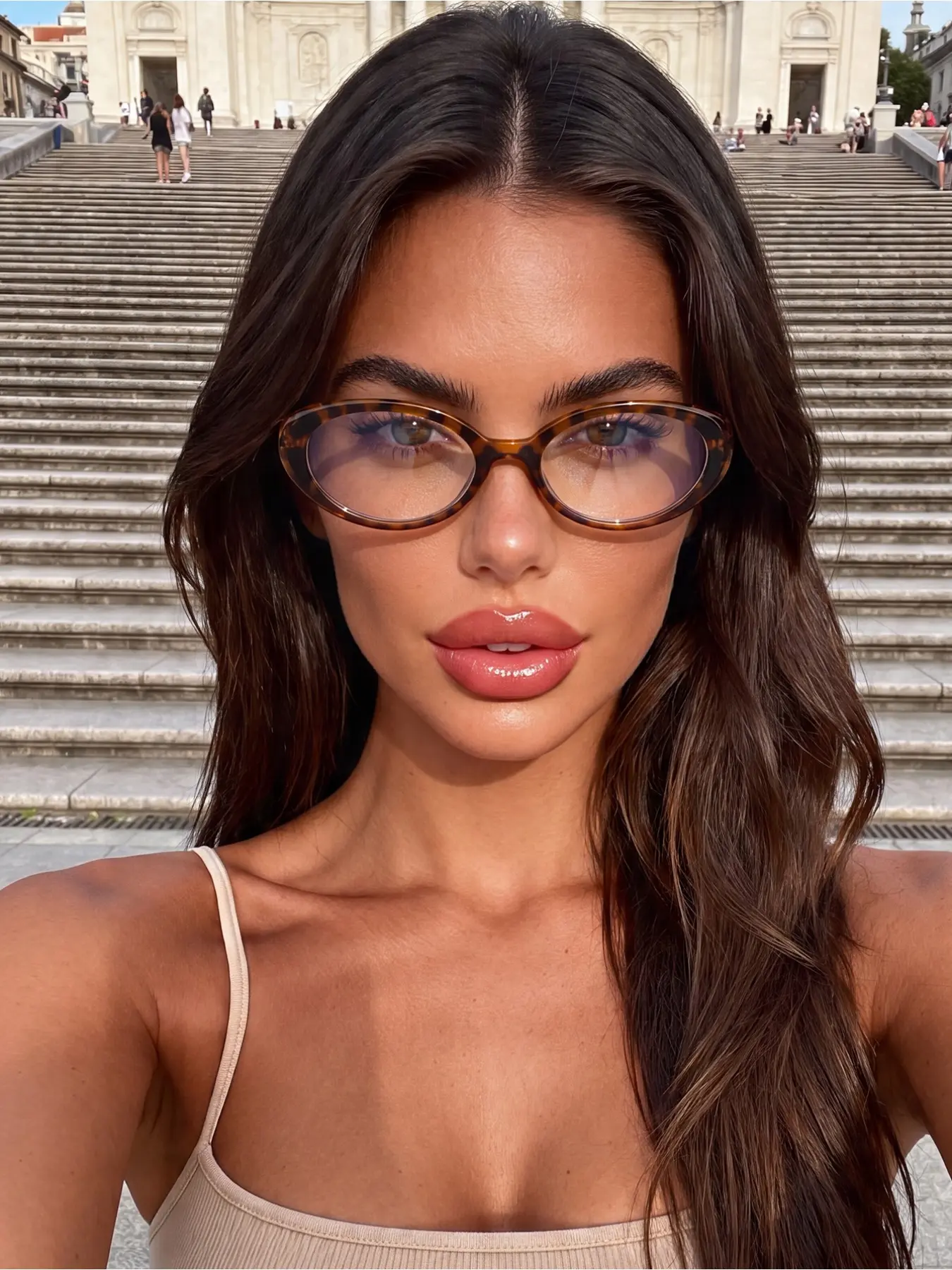 1 pair of men's and women's oval glasses, suitable for outdoor outfits, daily office work, study and life, gaming, decoration, reading books, backto-school season, vacation photography, and other occasions.