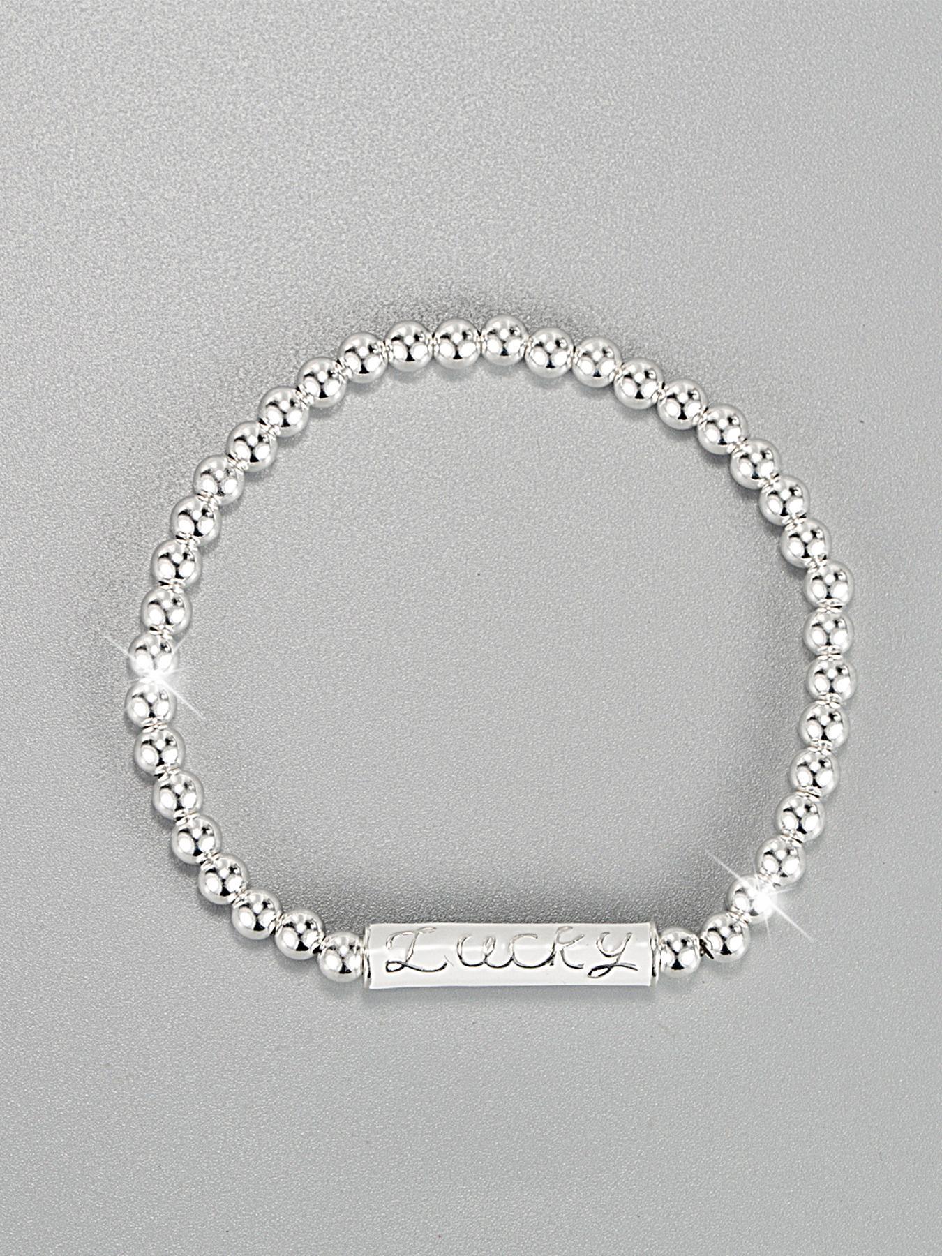 S925 Sterling Silver Beaded Bracelet, Fashionable Jewelry for Women & Girls, Trendy All-match & Exquisite Jewelry for Birthday Gift