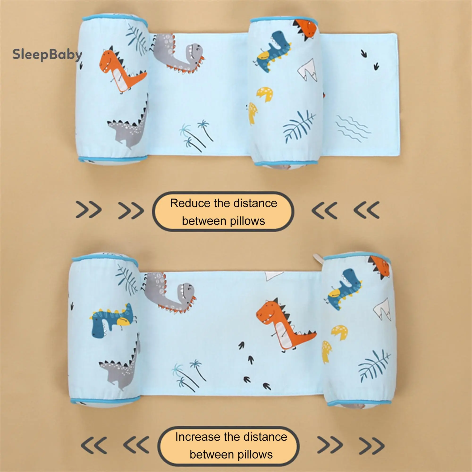 Baby Sleeping Pillow Soft Breathable Infant Head Shaping Pillow Adjustable Newborn Pillow