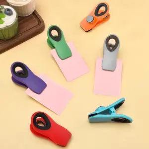 Magnetic Bag Clips Set (3/6 Pack) - Smooth Sturdy Plastic Sealer with Metal Spring for Airtight Seal, Storage & Food Preservation, Ideal for Pantry Organization