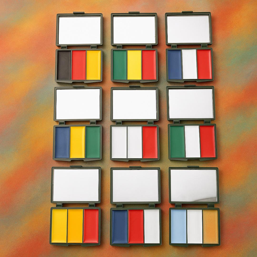 Popular World Cup Football Fan Face Paint 3-Color National Flag Face Paint Body Paint