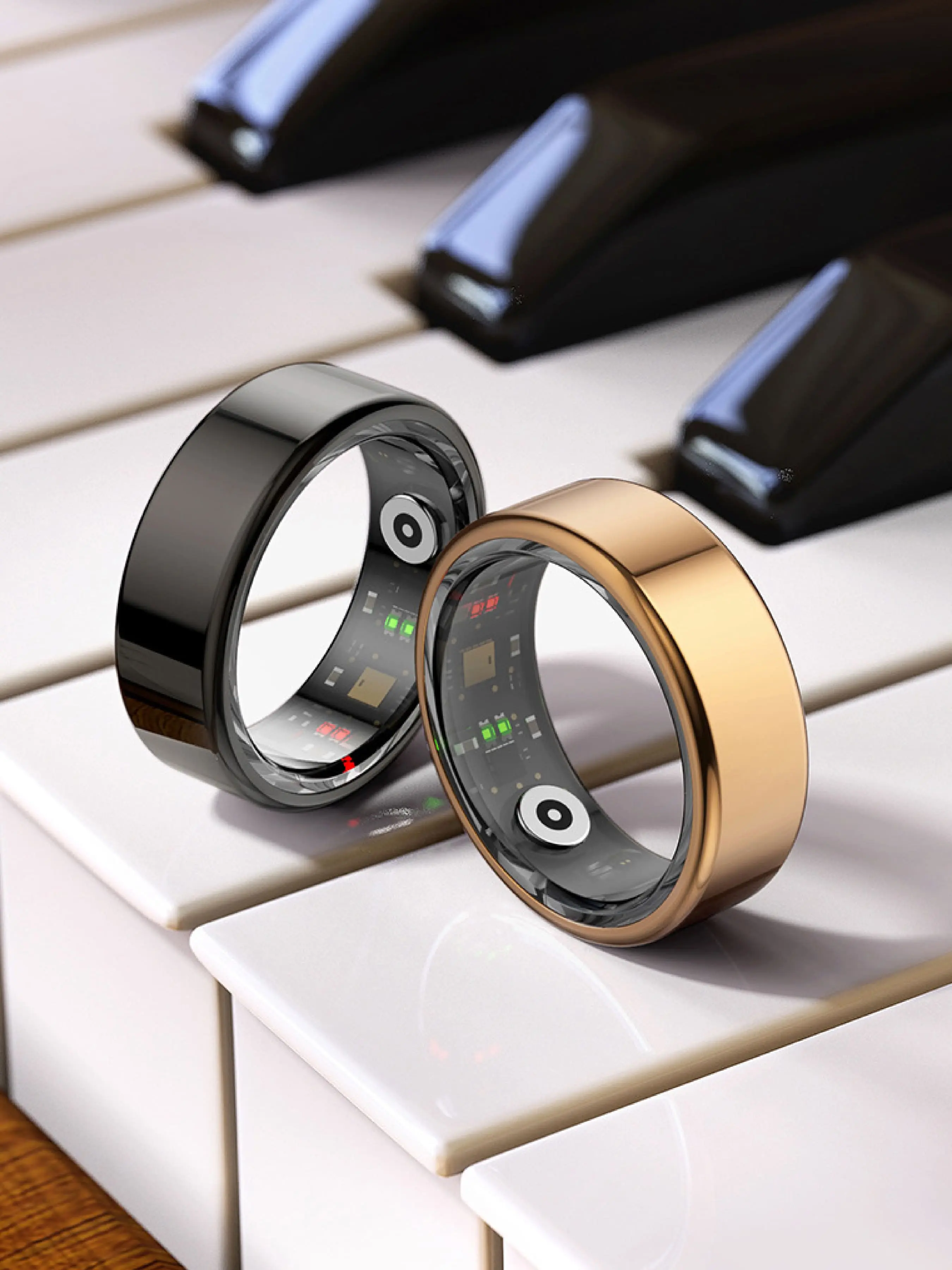 Stainless Steel Smart Ring, Multifunctional Smart Connection Ring, Waterproof High-tech Sports Ring, Fashionable Wearable Devices for Men & Women, Wearable Tech Gadgets