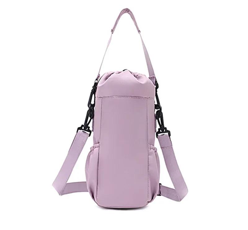 Multifunctional Portable Lightweight Compact Water Bottle Bag with Adjustable Strap Thermal Mugs Insulated Protective Cover Phone Pocket Outdoor Cycling Sports Travel Bags