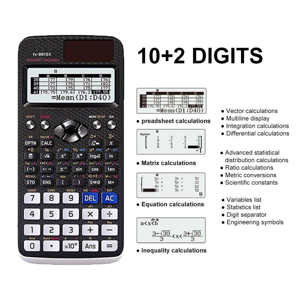 FX991EX Scientific Calculator，Function Calculator， 552 Function Matrix ...