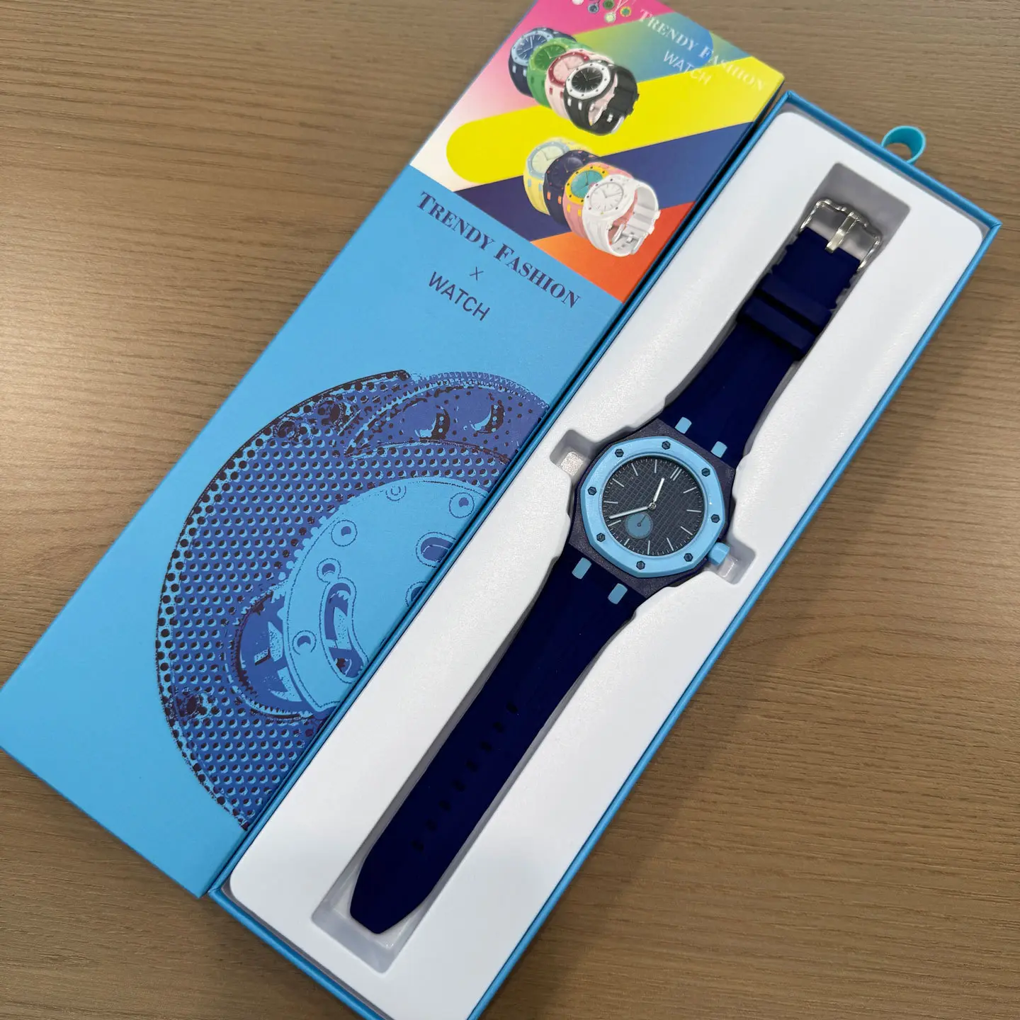 New popular cross-border style unisex watch, trendy quartz watch, dual-use high-end version in gift box