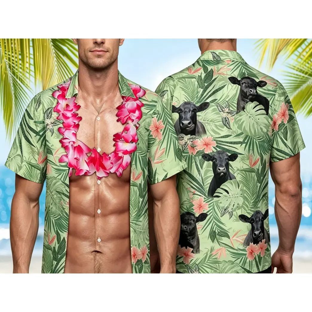 Hawaiian Cow Shirt, Hereford Cattle Funny Body Hawaiian Shirt, Animal Hawaiian Shirts, Farmer Shirts #   TikTokMadeMeBuyIt #   TikTokShop #   Summer Shirt #   Vacation Shirt