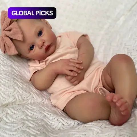 48cm Cloth Body Doll, Alive 19 Inches Newborn Baby, Handmade Dress, Birthday Toy for Children, Unisex, Perfect Gift for Kids
