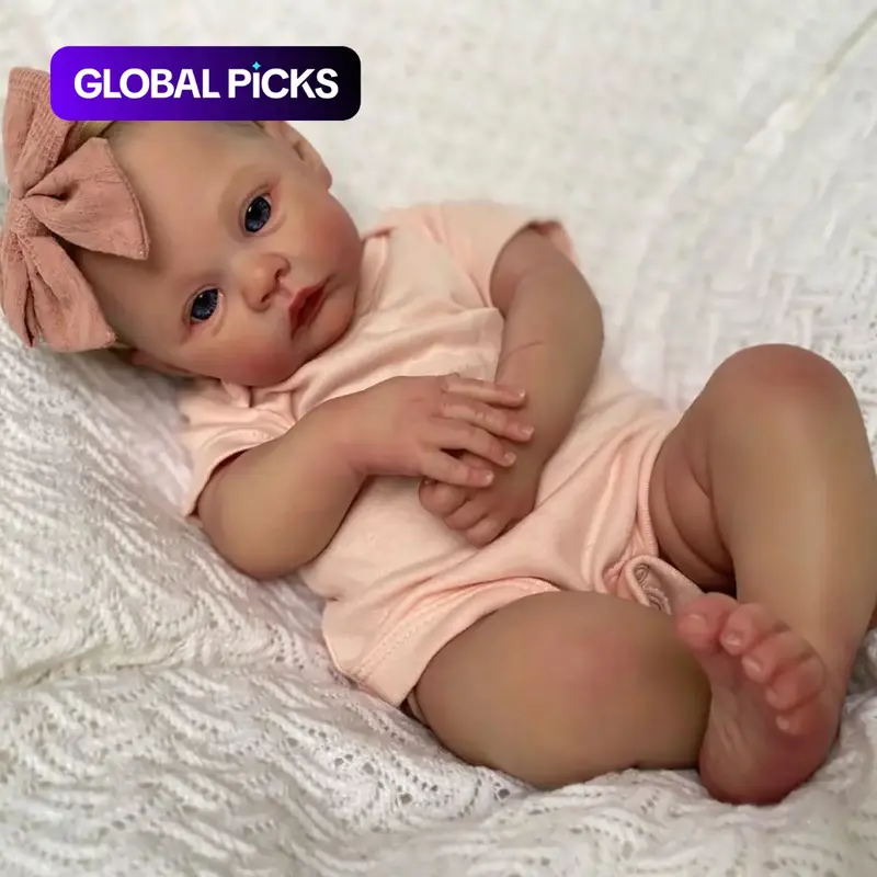 48cm Cloth Body Doll, Alive 19 Inches Newborn Baby, Handmade Dress, Birthday Toy for Children, Unisex, Perfect Gift for Kids #GLOBAL PICKS