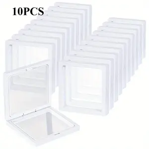 10pcs/ set Floating Display Case 3D Floating Frame Display Holder Stands, Coin Display Stands, 3D Floating Jewelry Frame for Challenge Coins, AA Medallions
