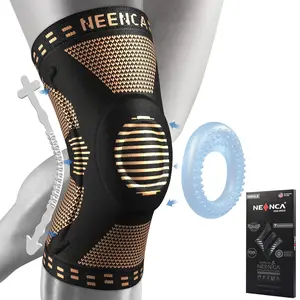 Copper Knee Brace for Knee Pain, Knee Support with Patella Pad & Side Stabilizers, Compression Knee Sleeve for Sport, Workout, Arthritis, ACL, Joint Pain Relief, Meniscus Tear