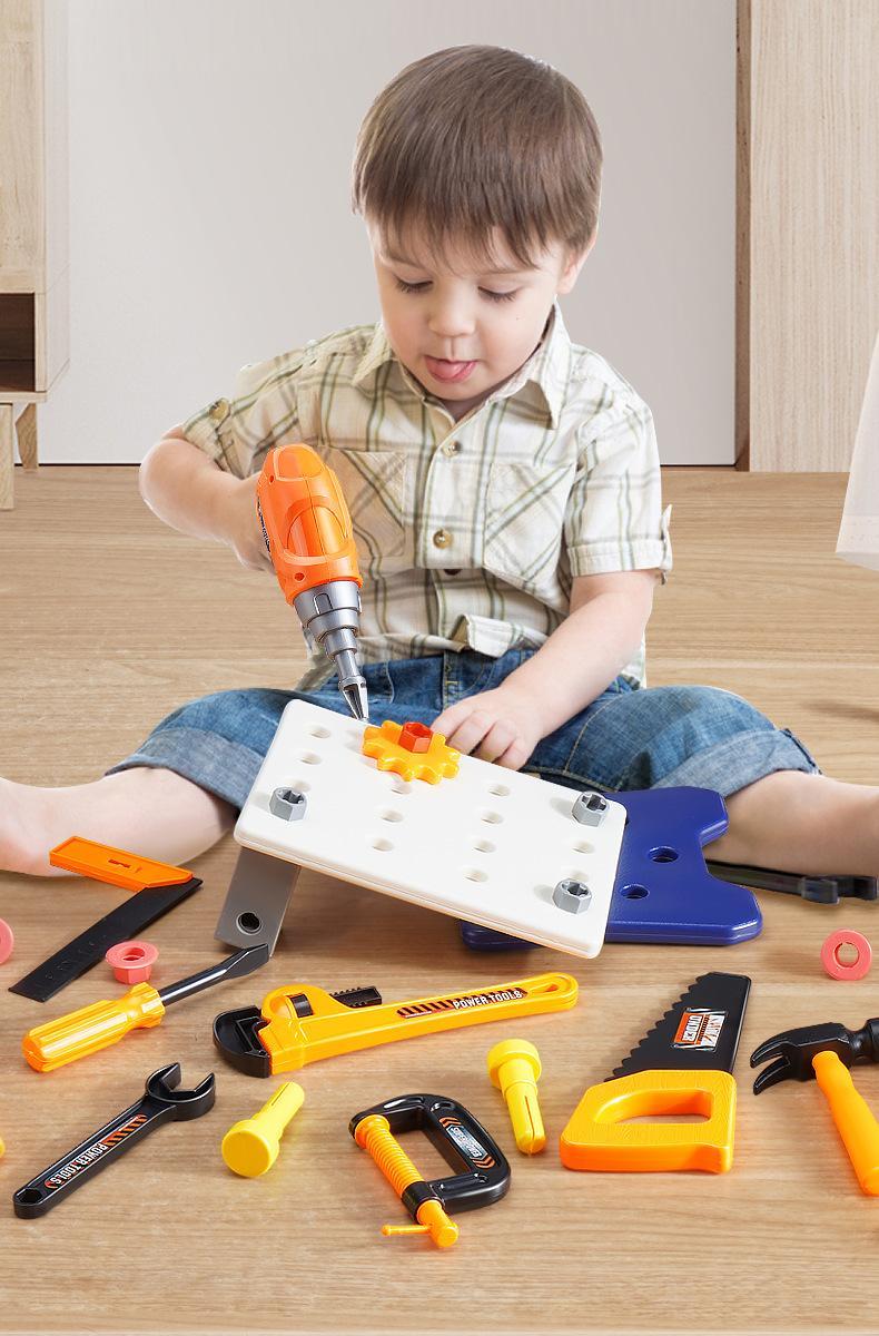 Kids Tool Set - Toddler Tool Kit with Drill, Includes Construction Toys for Boys & Girls Ages 3-6, Ideal for Christmas and Birthday Gifts