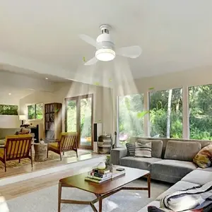 2pcs Mini Socket Fan Lights with E27 Base, Portable Small Three-Blade Small Pendant Fan Light, Two-In-One LED Pendant Fan Light, Bulb Screw in Ceiling Fan with Lights, Ideal for Bedroom Living Room Kitchen Garage