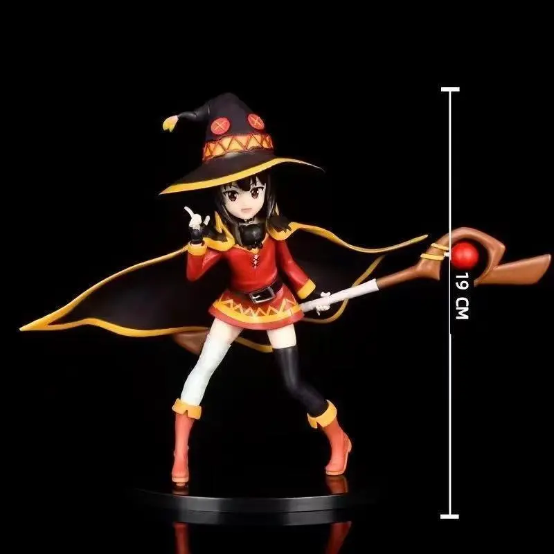20cm Figures Megumin Doll Action Figure A Certain Magical Index Anime Figures Model Decor Collect Toys for Kids Birthday Gift
