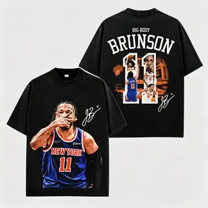 [100% Cotton] Jalen Brunson 11 Shirt Premium Cotton, Brunson Burner Shirt, Captain Clutch Fans, Knicks Nation Fans, The Orange & Blue Fans, Wonder Boy Shirt, Basketball Hoodie, Game Day Fit